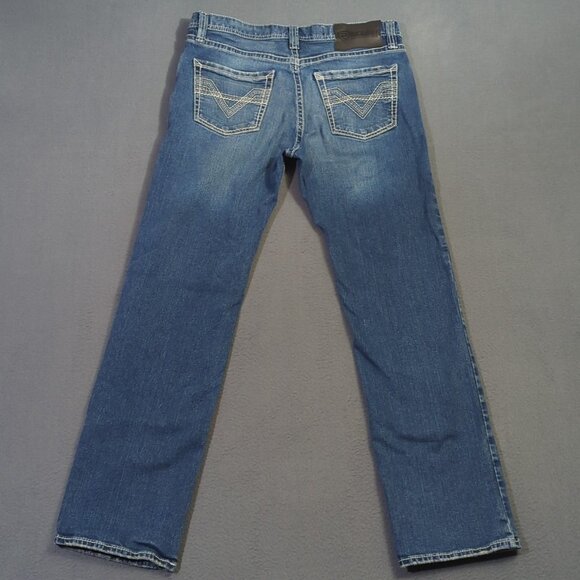 Rock & Roll Jeans Men's 33x32 Fits 33x30 Blue Revolver Straight - Picture 2 of 12
